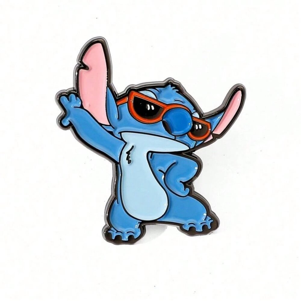 DISNEY Stitch in Sunglasses Enamel Trading Pin (BRAND-NEW‎ & SO CUTE!)